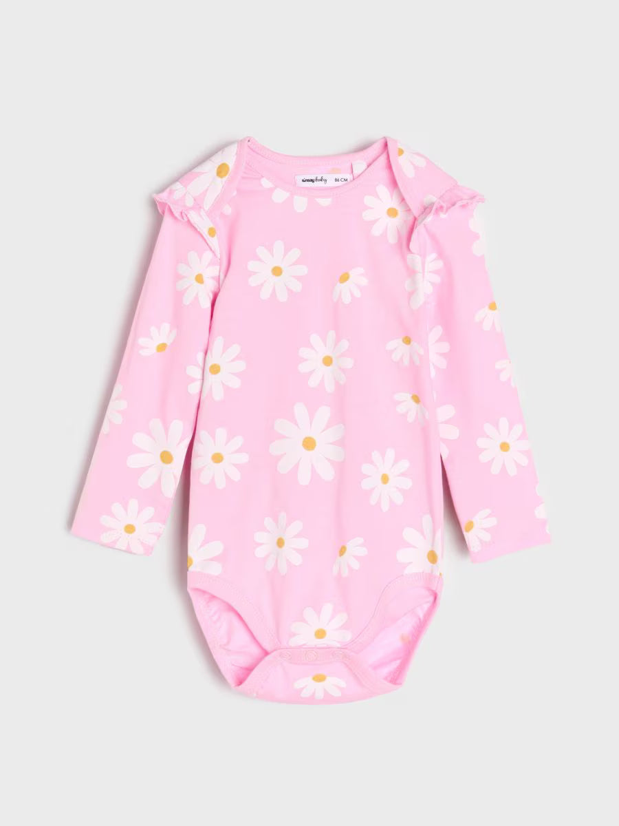 2er-Pack Baby-Bodys im Pastell-Look – 100 % Baumwolle, Kurzarm, Druckknöpfe