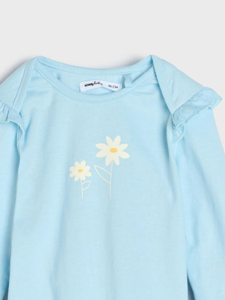 2er-Pack Baby-Bodys im Pastell-Look – 100 % Baumwolle, Kurzarm, Druckknöpfe