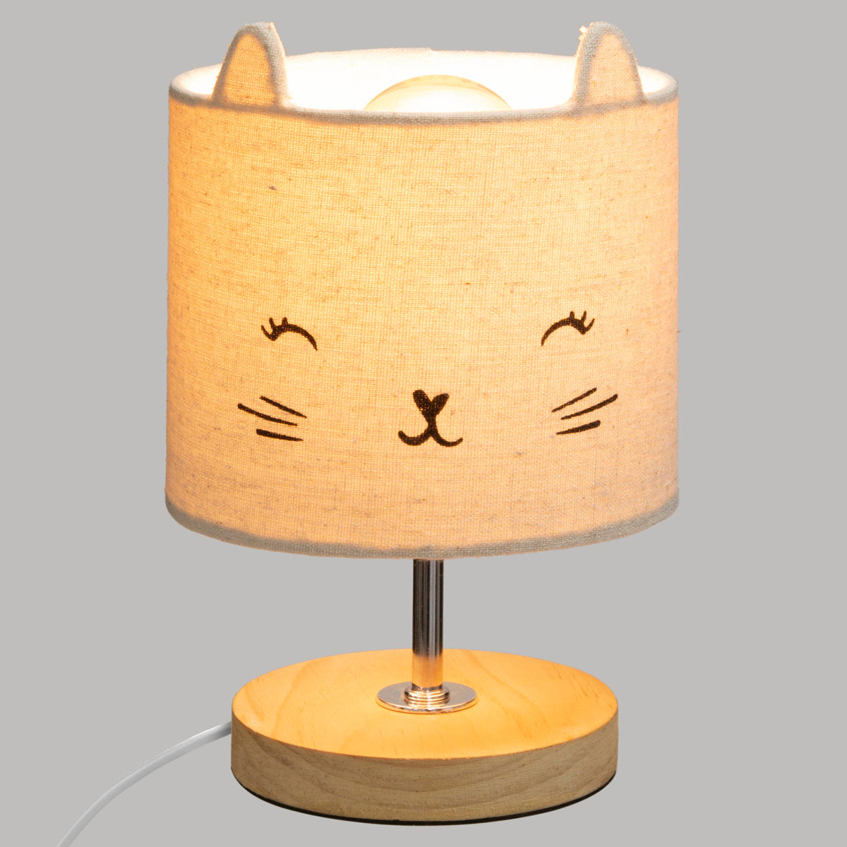 Kinder Nachtlampe mit Schirm „Kätzchen mit Ohren“ – Atmosphera for Kids