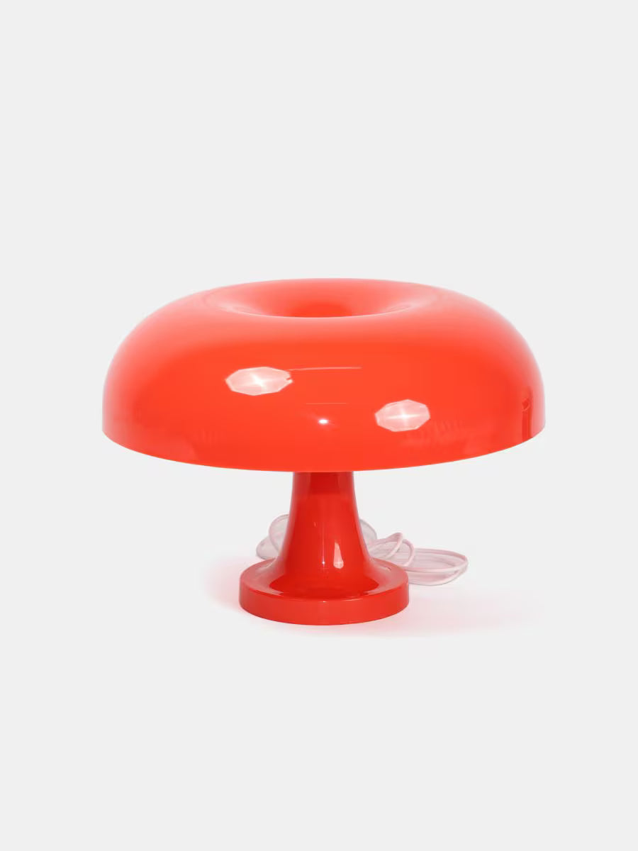 Retro Tischlampe mit Dimmfunktion – runde Tischleuchte mit glänzendem Finish (USB-A)