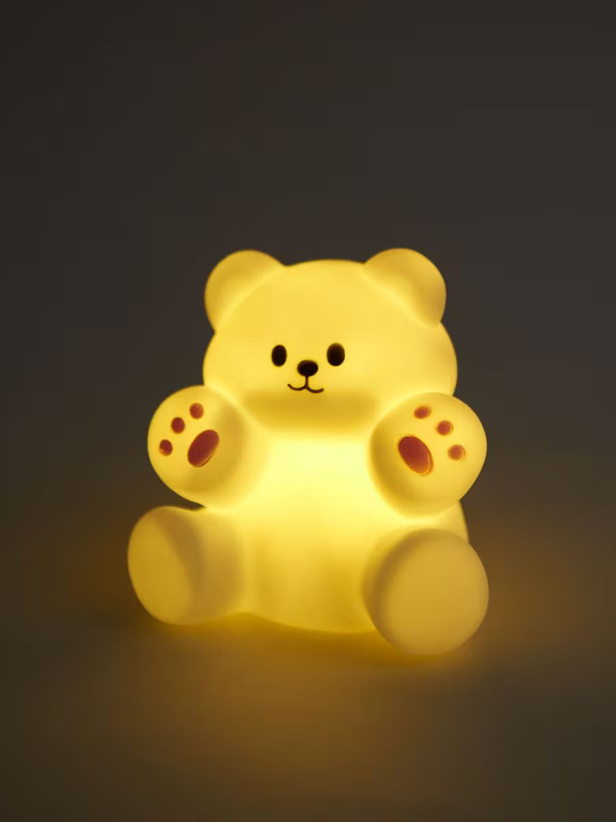 Kinderlampe Bär – Batteriebetriebene LED Leuchte mit warm-weißem Licht, für Baby- und Kinderzimmer