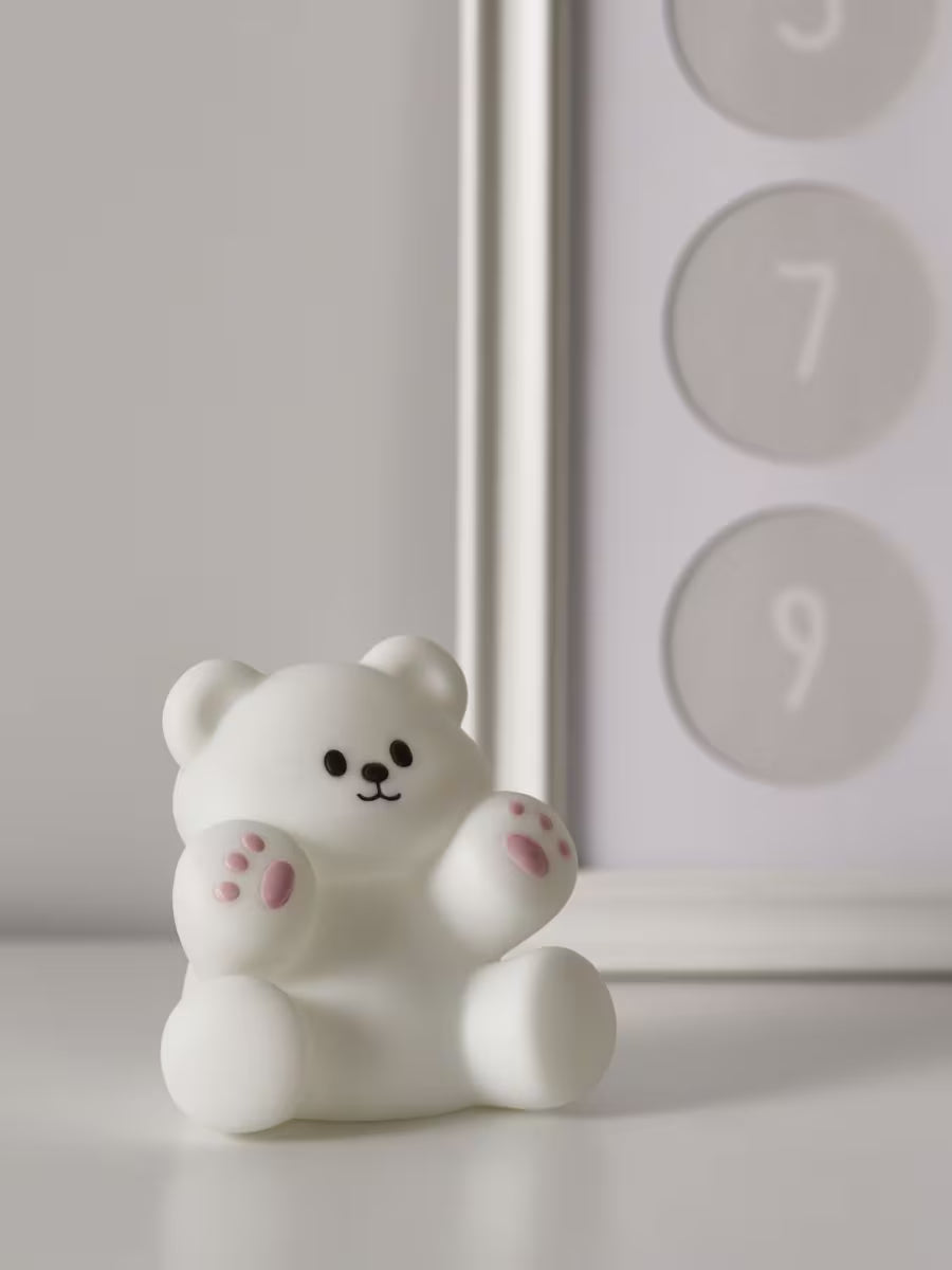 Kinderlampe Bär – Batteriebetriebene LED Leuchte mit warm-weißem Licht, für Baby- und Kinderzimmer