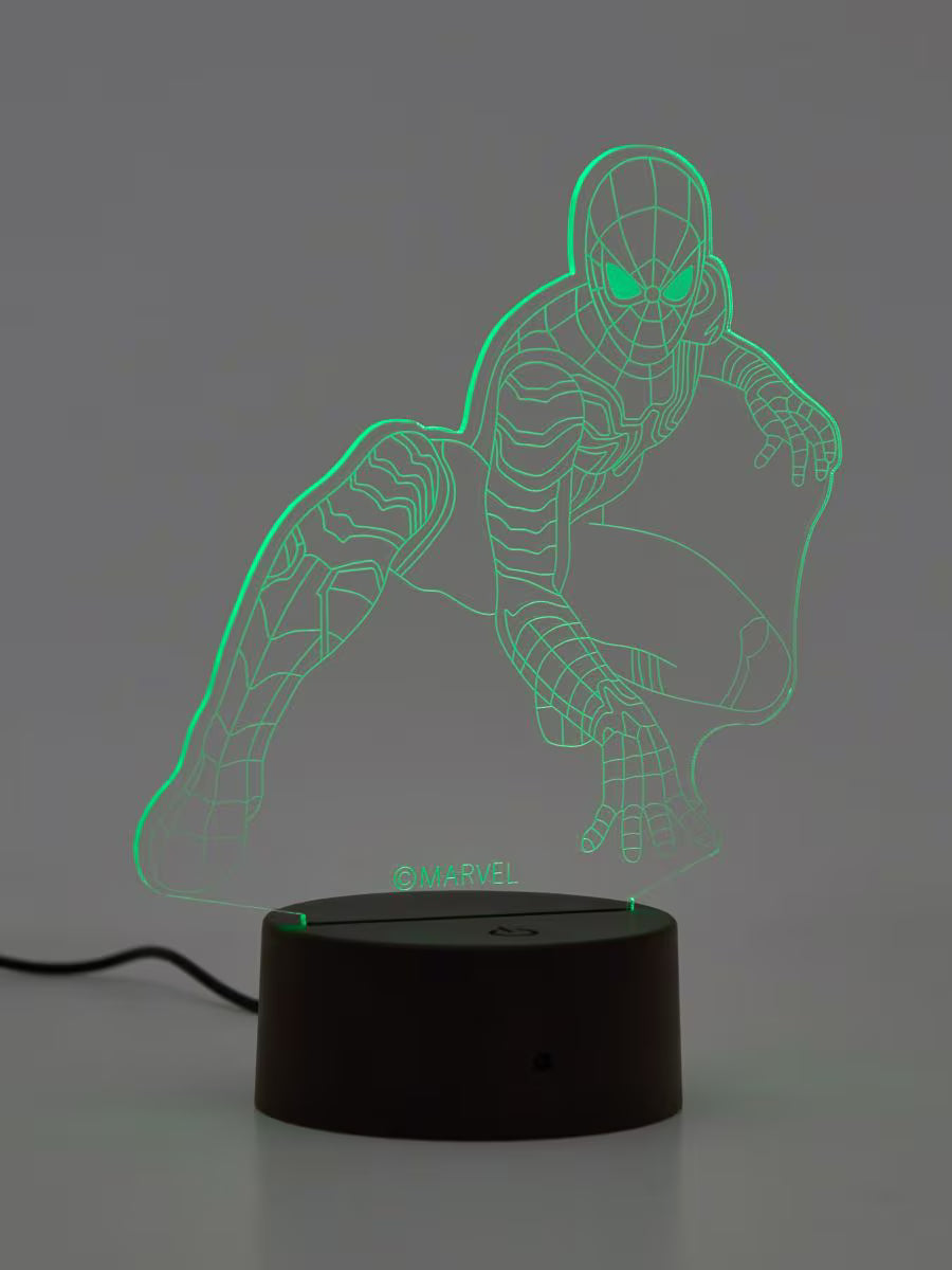 LED Lampe mit USB und Farbwechsel – Spider-Man Nachtlicht für Kinderzimmer
