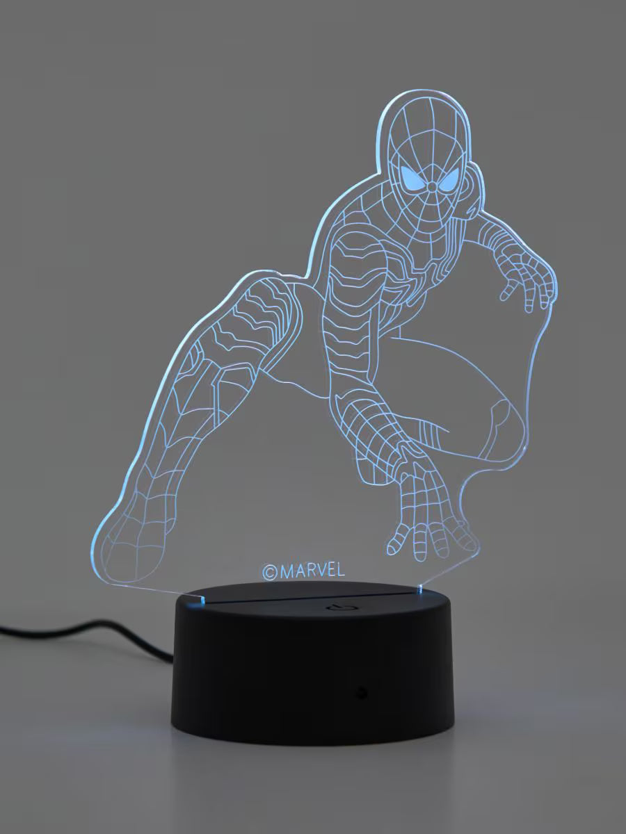 LED Lampe mit USB und Farbwechsel – Spider-Man Nachtlicht für Kinderzimmer