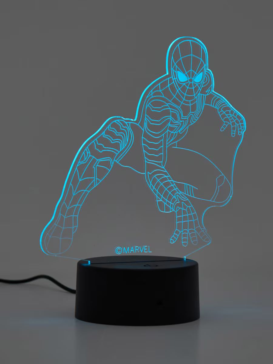 LED Lampe mit USB und Farbwechsel – Spider-Man Nachtlicht für Kinderzimmer