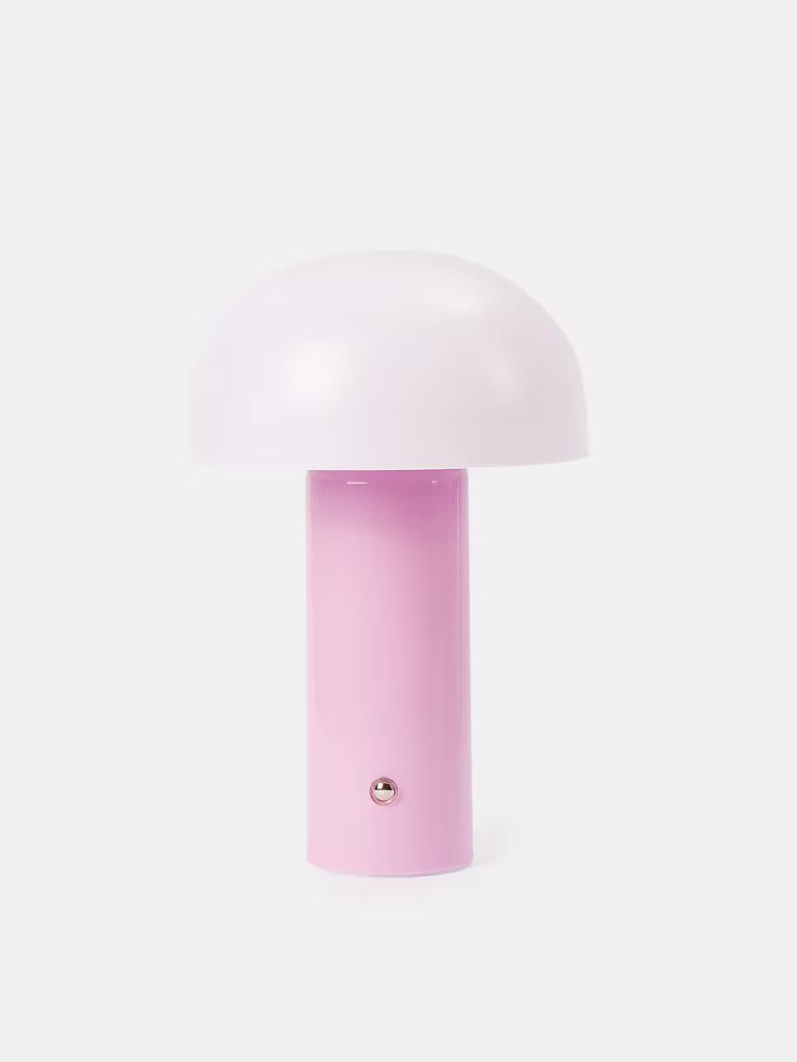 LED-Tischlampe in Pastellrosa