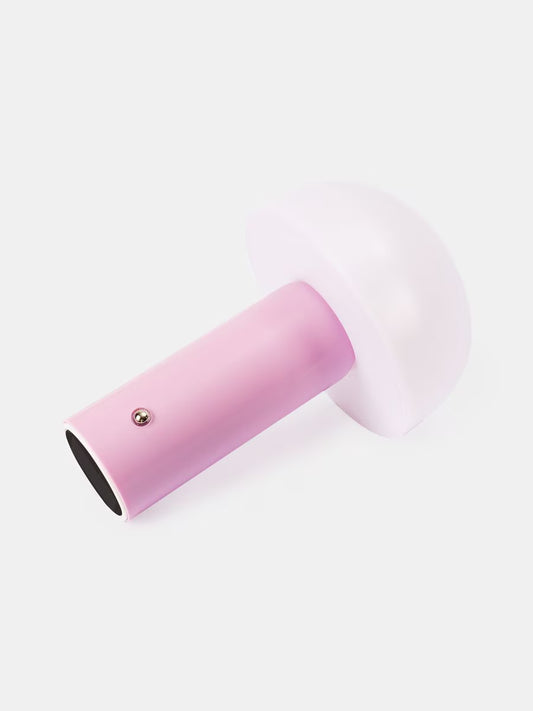 LED-Tischlampe in Pastellrosa