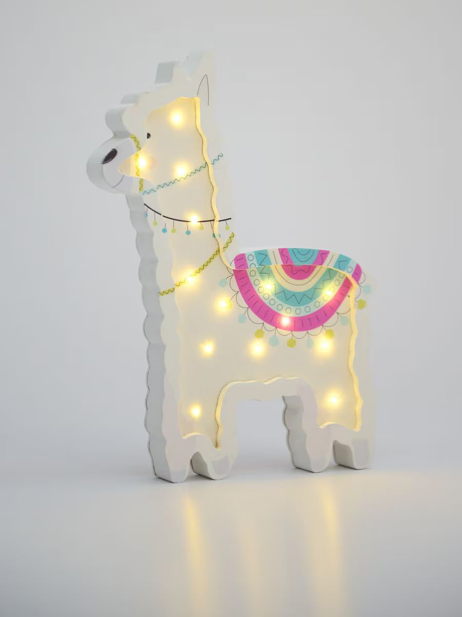 LED-Stehlampe in Lamaform – Warmweißes Licht für Kinderzimmer