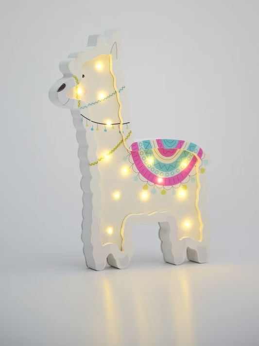 LED-Stehlampe in Lamaform – Warmweißes Licht für Kinderzimmer