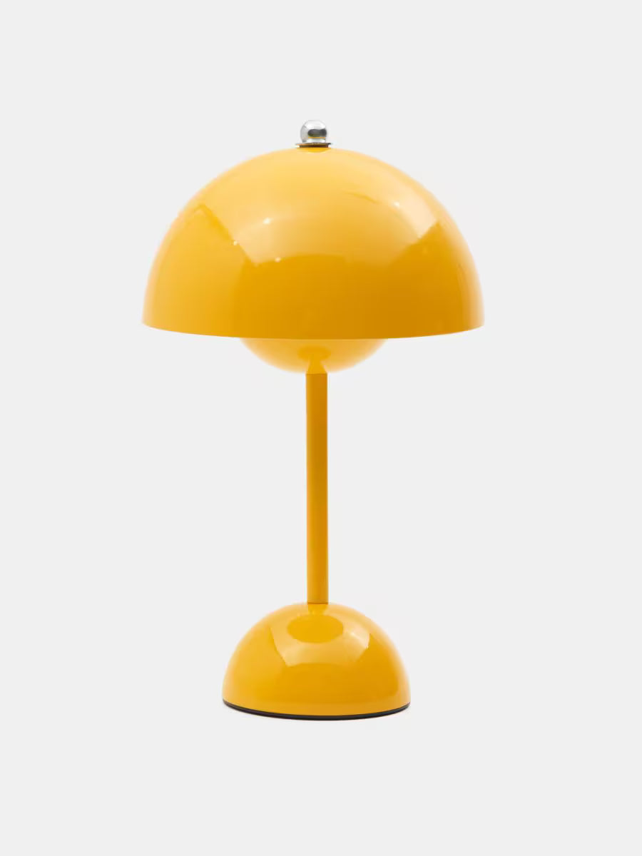 Retro Tischlampe mit USB-C – Dimmbare LED-Leuchte in Dunkelblau für Wohnzimmer & Schlafzimmer