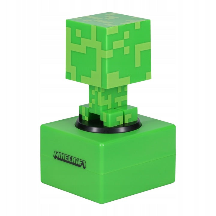 Minecraft Creeper Wecker & Nachtlicht – ICONS Alarmuhr für Kinder – Offizielles Lizenzprodukt