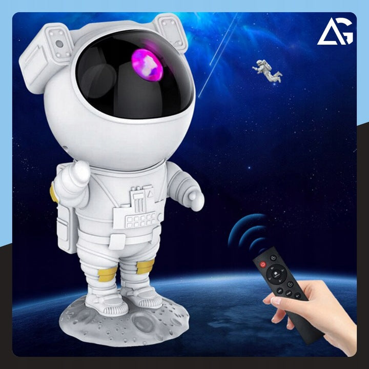 Projektor Sterne Astronaut Nachtlicht für Kinder – LED Galaxie Lampe mit Fernbedienung & 8 Modi