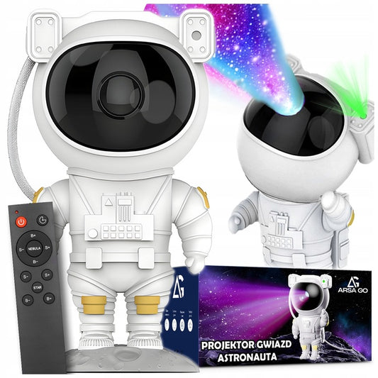 Projektor Sterne Astronaut Nachtlicht für Kinder – LED Galaxie Lampe mit Fernbedienung & 8 Modi